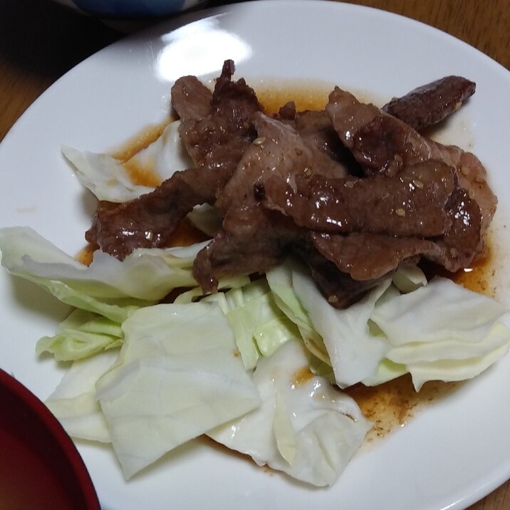 牛肉の甘辛焼き